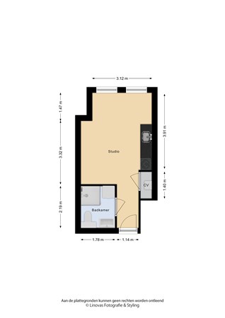 Floor plan - Markt 17R, 5611 EB Eindhoven 